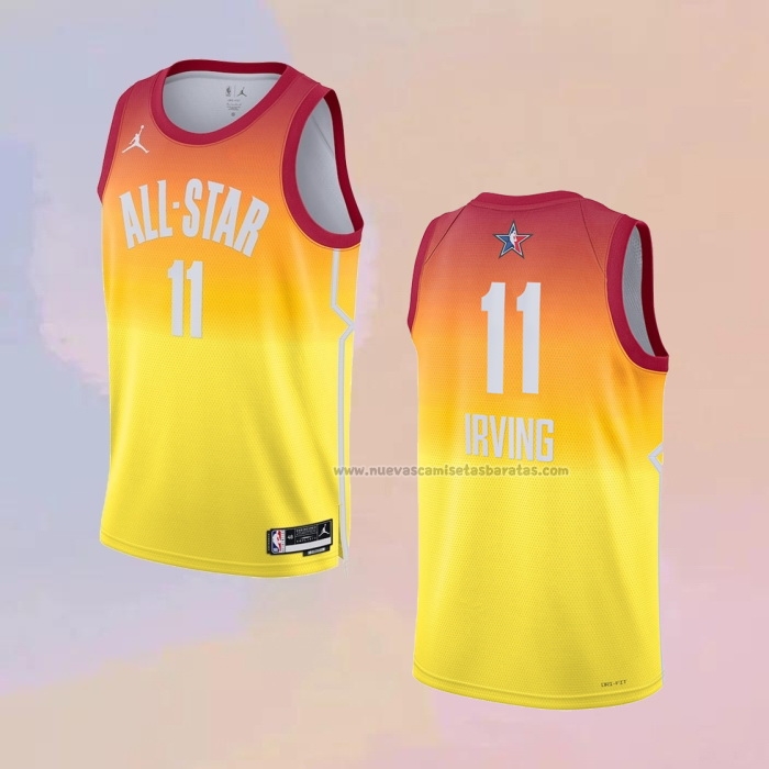 Camiseta All Star 2023 Brooklyn Nets Kyrie Irving NO 11 Naranja